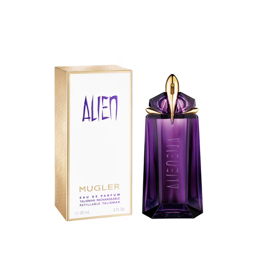 MUGLER Alien Eau de Parfum 90ml for Women | Amber Woody Floral Fragrance
