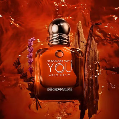 Emporio Armani Stronger With You Absolutely Parfum for Men 100ml | Warm Spicy Vanilla Woody Fragrance